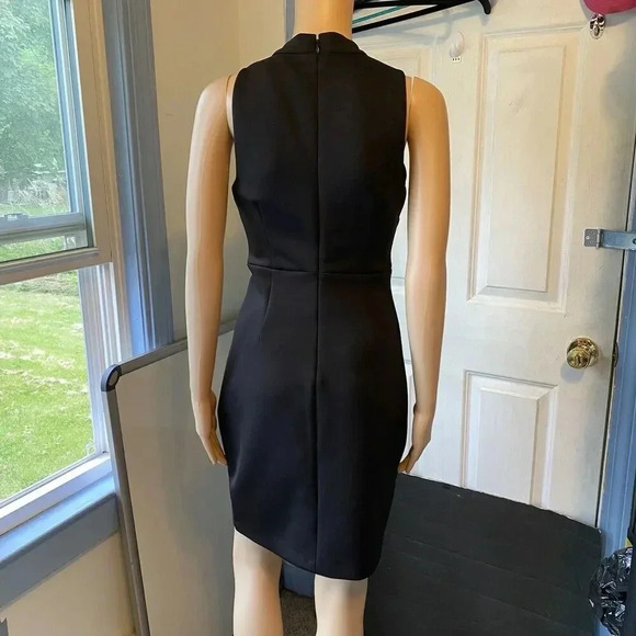 Y2k GUESS Los Angeles Black Crisscross Cut Out Party Sheath Bodycon Dress 2 - Picture 6 of 8